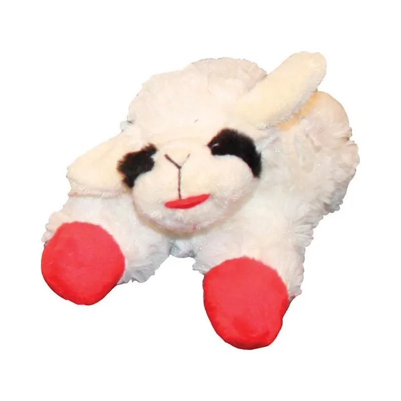 Multipet Lamb Chop For Dog Multicolored Plush Dog Toy Small 1 Pk