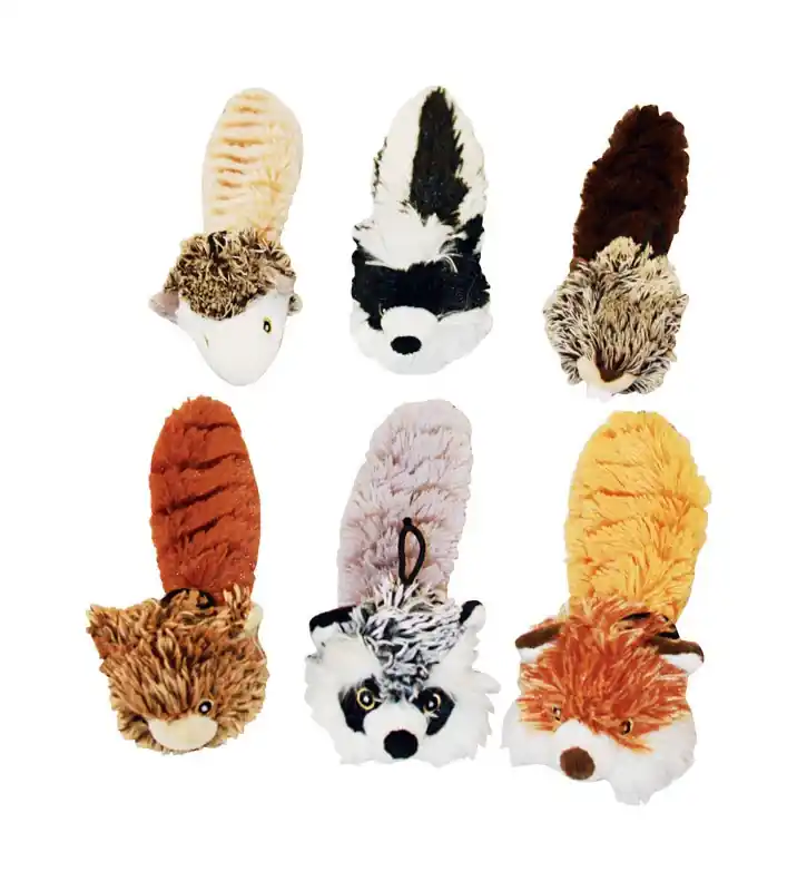 Bouncy Burrow Buddies For Dog Assorted Plush Assortment Dog Toy Medium 1 Pk