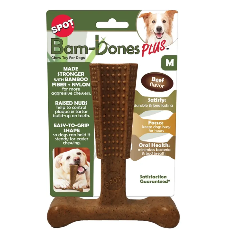 Bam-bones Plus Beef Chews For Dogs 6 In. 1 Pk