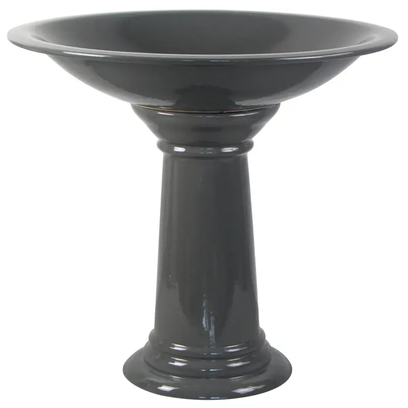 Assorted Ceramic 22.6 In. Pallet Bird Bath - Outdoor Decor