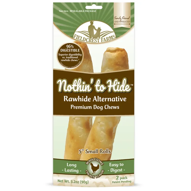 Nothin‘ To Hide Sm Roll Chicken Grain Free Chews For Dogs 0.2 Lb 5 In. 2 Pk