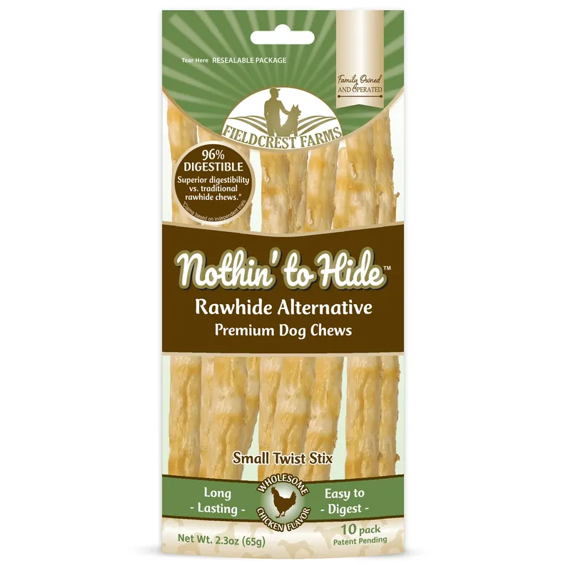 Nothin‘ To Hide Sm Twst Chicken Grain Free Chews For Dogs 0.14 Lb 10 In. 10 Pk