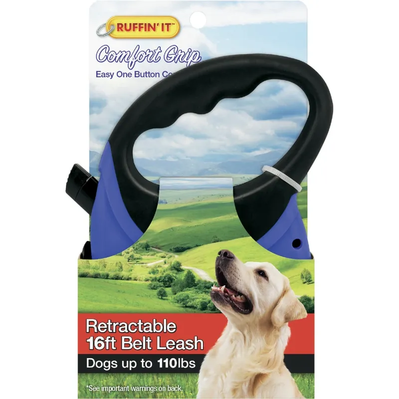 Retractable Pet Leash, Up To 110 Lb. Dog, 16 Ft.
