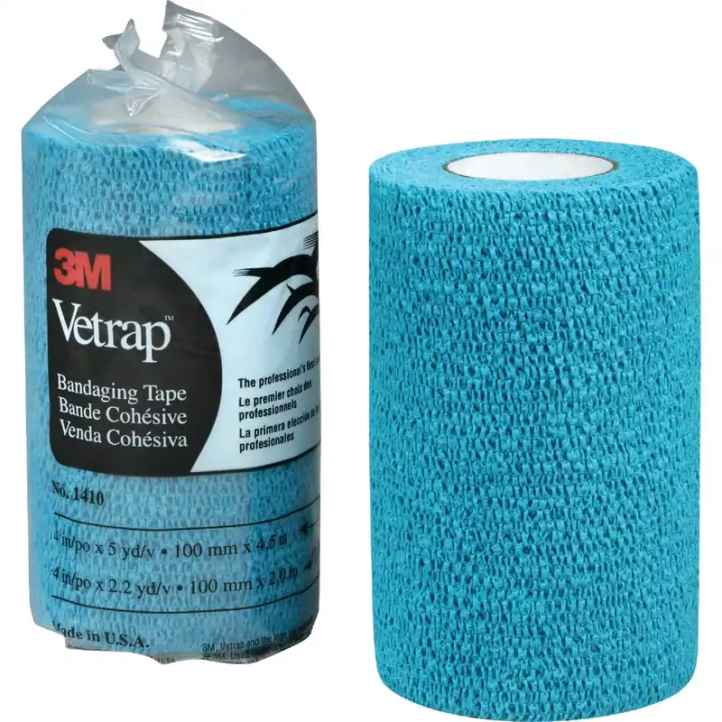 Vetrap Horse Bandaging Tape, Blue, 4-in. X 5-yds.