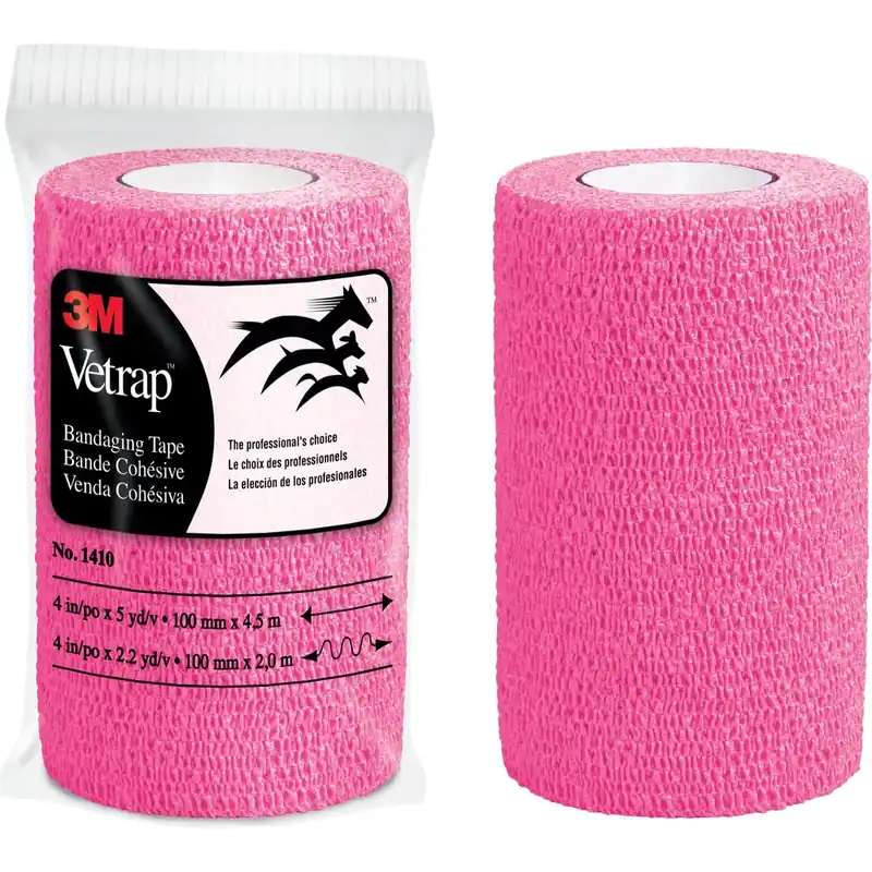 Vetrap Horse Bandaging Tape, Hot Pink, 4-in. X 5-yds.