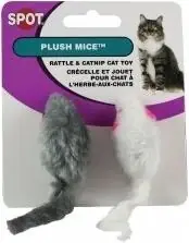 773090 2 Smooth Synthetic Fur Mice Twin Pack