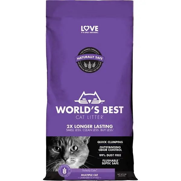 Cat Litter Lavender Scented Multi-cat Clumping Formula, 8 Pounds