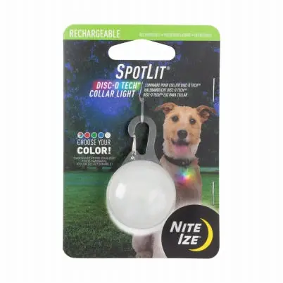 Spotlit Rechargeable Dog Collar Light