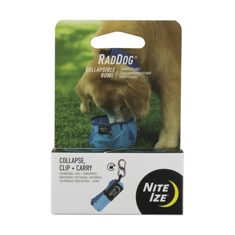 Raddog Blue Collapsible Plastic Pet Bowl - 16 Ounce Ultra-lightweight Design