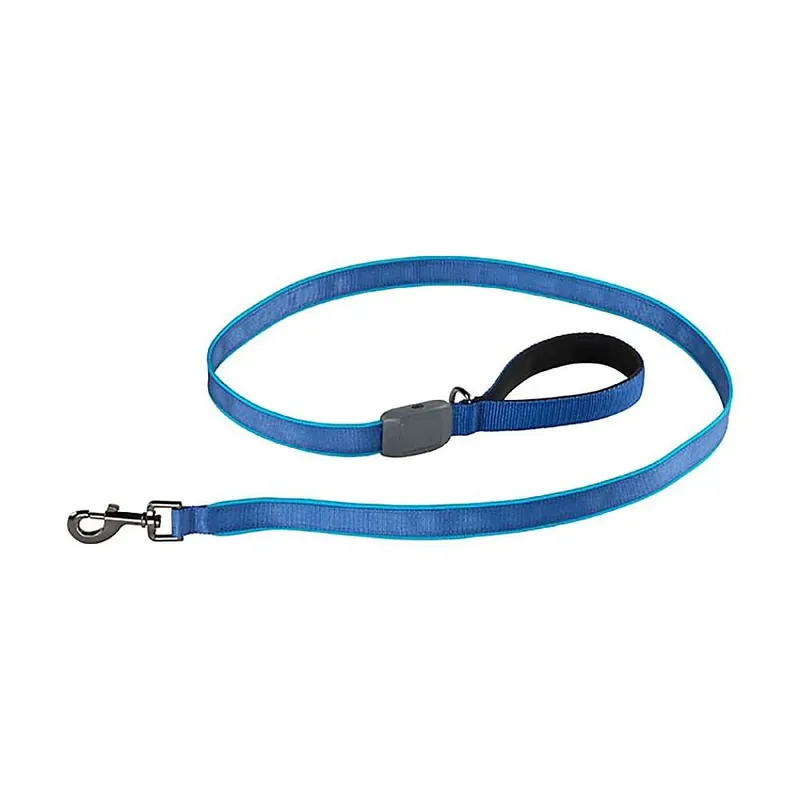 Nitedog Rechargeable Lighted Dog Leash, Blue Leds, 5 Ft.