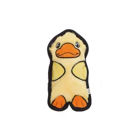Invincible Mini Duck Plush Dog Toy, 6" L X 4.5" W X 2.5" H, Yellow