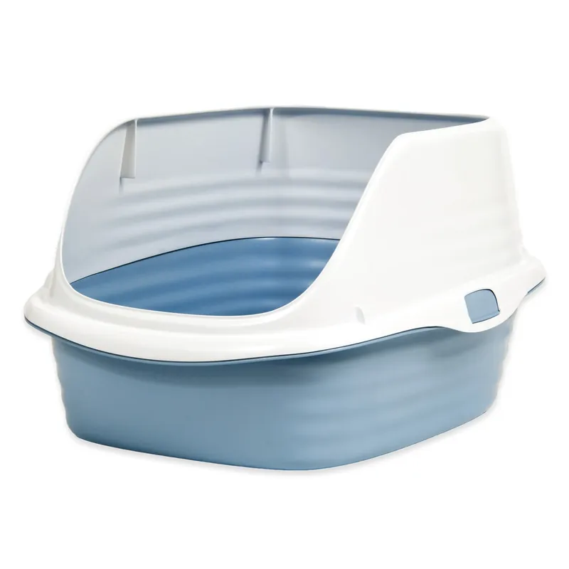 Plastic Multicolored Rimmed Litter Pan 1 Pk