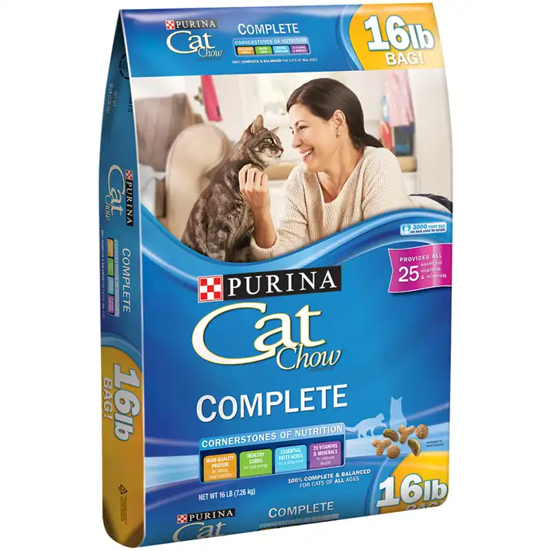 Dry Cat Food, Complete Formula, 15 Lb. Bag