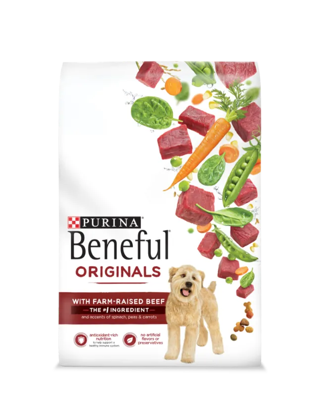 Dry Dog Food, Beef, 28 Lbs.