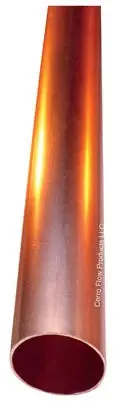 Hard Copper Tube, Type M, 0.5 In. X 5 Ft.