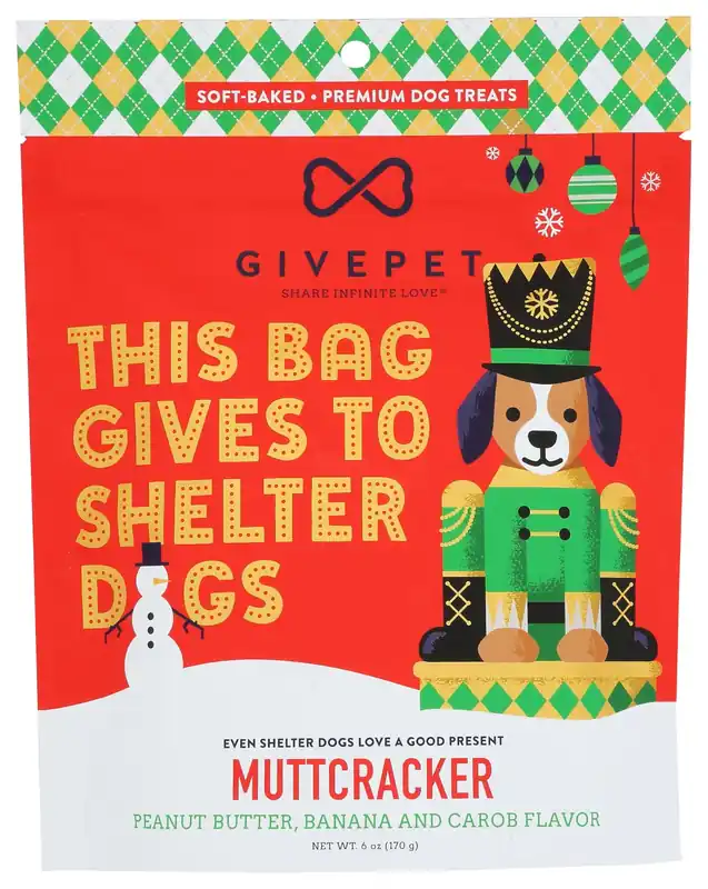Muttcracker Chewy Treats 6 Ounces For Dogs