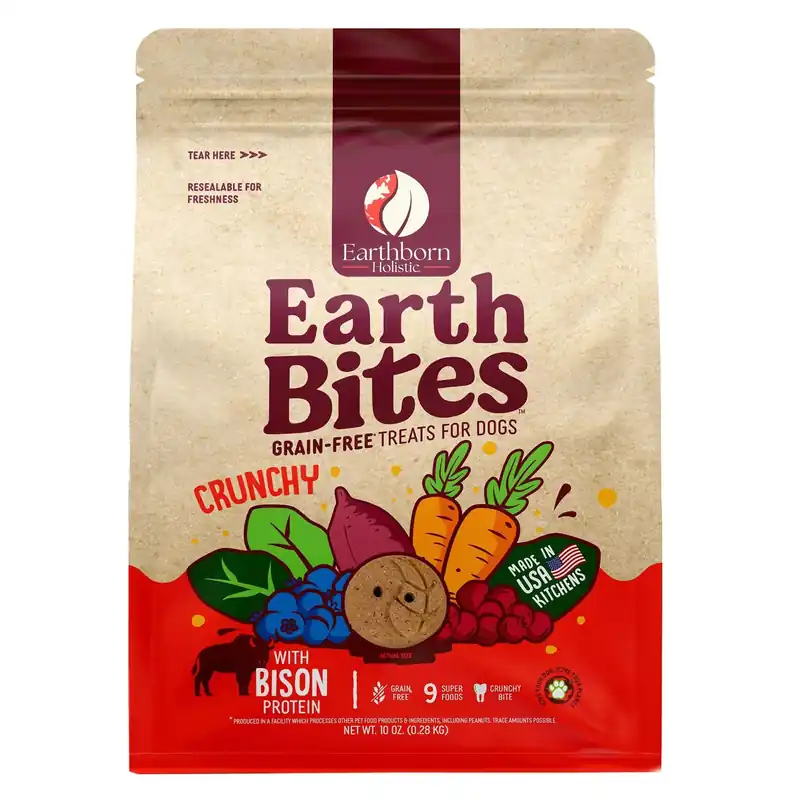 Holistic Earthbites Grain-free Bison Dog Treats 10 Ounces
