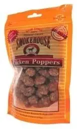 Smoke House Pet Products 785013 Chicken Poppers 4 Oz. Pch