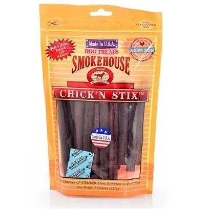 Usa Made Smokehouse Chicken Stix Dog Treats, 4 Ounce Resealable Bag - 85837
