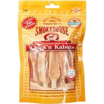 Smoke House Pet Products 785017 Chicken Kabobs Small 4 Oz. Pch