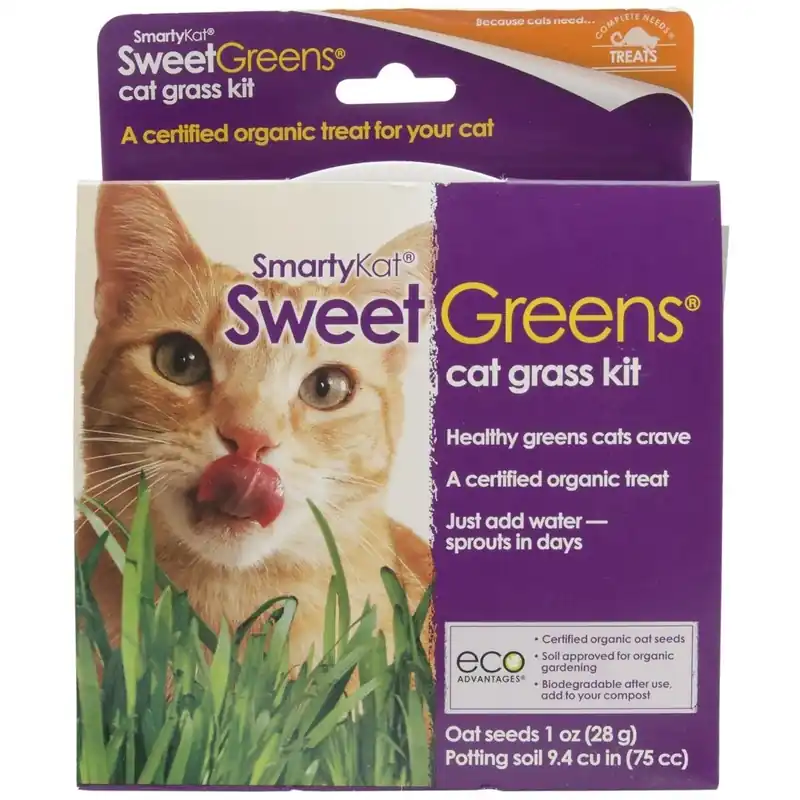 Sweet Greens Cat Grass Grow Kit - Indoor Planting Kit For Cats