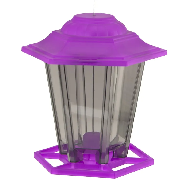 Mixed Seed Lantern Bird Feeder, Assorted Colors, 1.5 Lb.