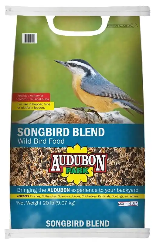 Songbird Blend Wild Bird Food, 20 Lb - Attracts Various Songbirds