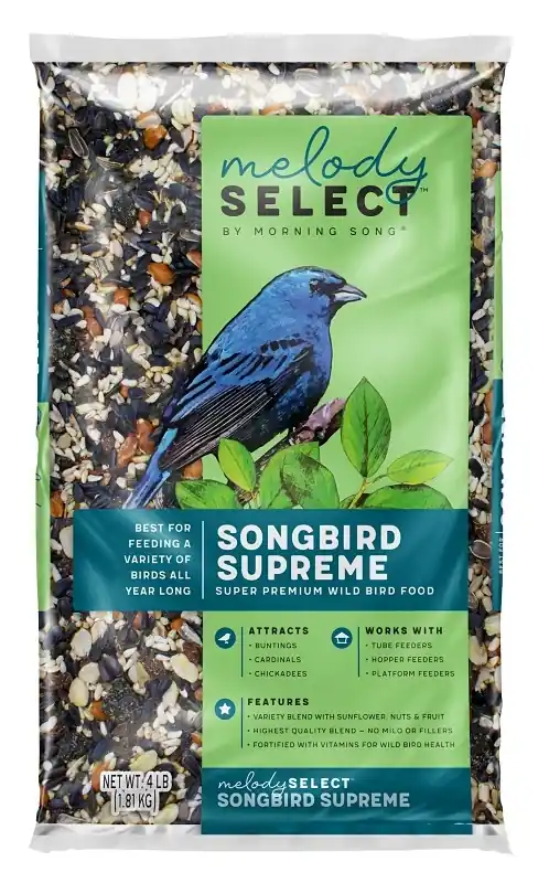 4 Lb. Songbird Supreme Bird Food With Nutrithrive Vitamins