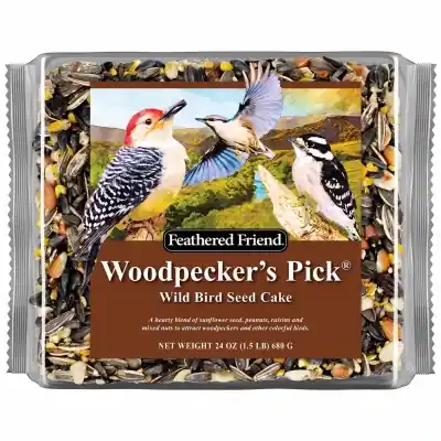 Woodpecker Seed Cake Wild Bird Food, 24 Oz.