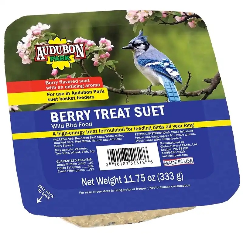Wild Bird Suet, Berry, 11.75-oz.