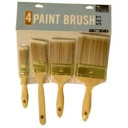 Di50051 Deluxe Polyester Bristle Varnish & Sash Paint Brush Set, 4 Piece