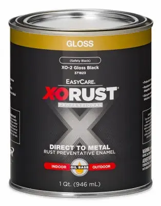 Premium Anti-rust Oil-base Enamel, Black Gloss, 1 Qt.