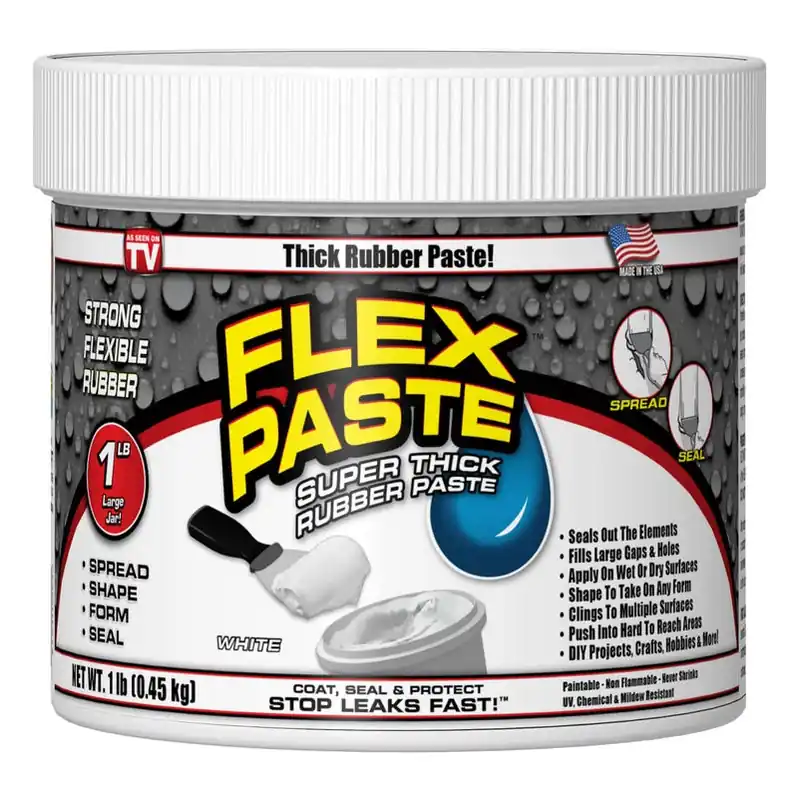 Flex Seal Family Of Products Flex Paste White Rubberized Paste 8.75 Fl. Oz.