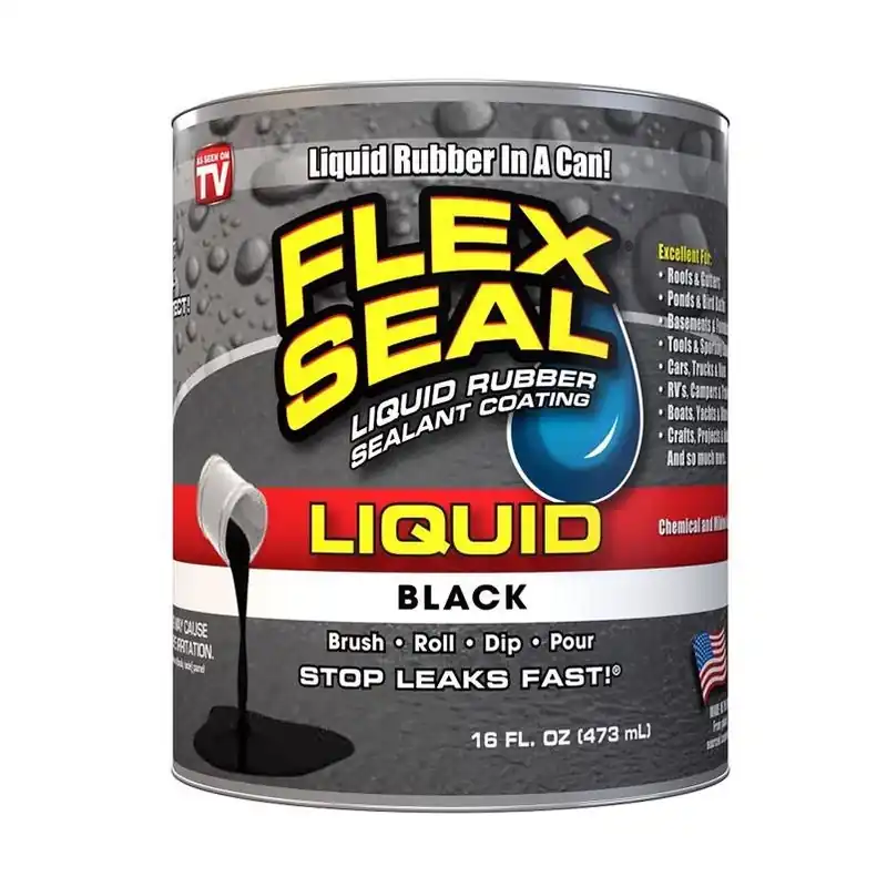 Flex Seal Family Of Products Flex Seal Black Liquid Rubber Sealant Coating 16 Fl. Oz.
