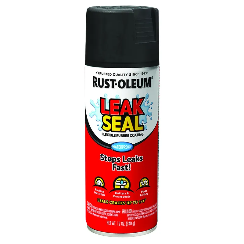 Leakseal Spray Coating, Black, 12-oz.
