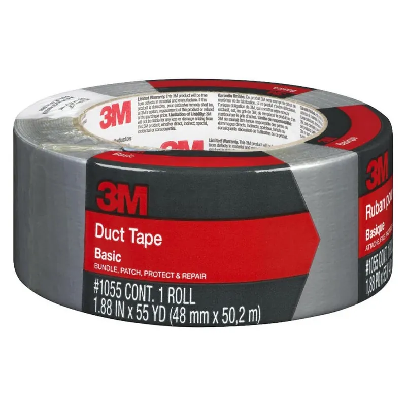 3m Scotch 1.88 In. W X 55 Yd L Gray Solid Duct Tape
