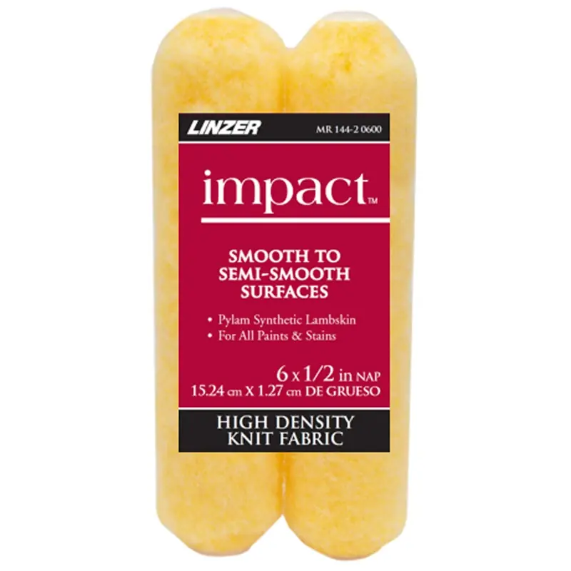 Impact Synthetic Lambskin 6 In. W X 1/2 In. Paint Roller Cover 2 Pk